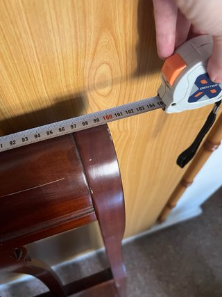 Cabecero de nogal macizo para cama de 90