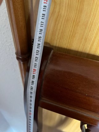 Cabecero de nogal macizo para cama de 90