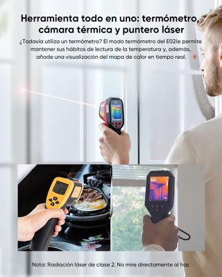 HIKMICRO E02 cámara térmica portátil puntero