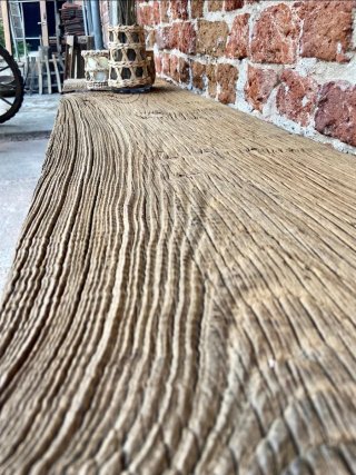 Consolle industriale legno e ferro fatta a mano
