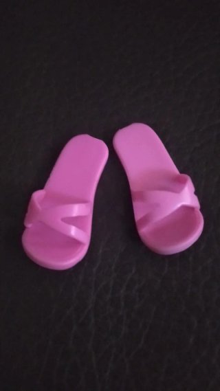 Lote 2 pares zapatos Barbie rosa y azul
