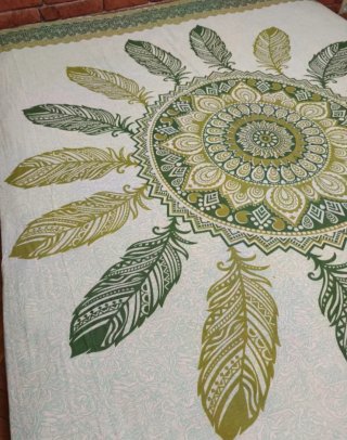 TELA PLUMAS INDIA ARTESANAL 2 STOCK