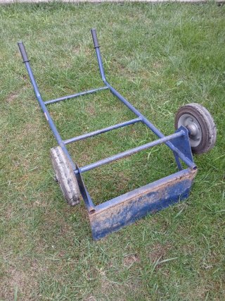 Carrello trasporto merci blu