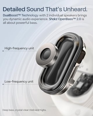 SHOKZ OpenFit 2+ auriculares bluetooth resistentes