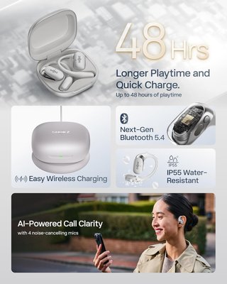SHOKZ OpenFit 2+ auriculares bluetooth resistentes
