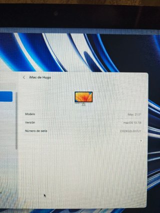 iMac 21.5 8GB RAM 256GB ROM macOS 13.7.8