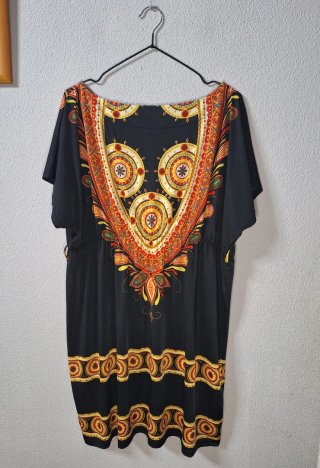 Vestido Christian Lay Estampado Étnico Talla XXL