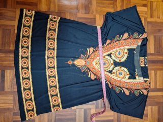 Vestido Christian Lay Estampado Étnico Talla XXL