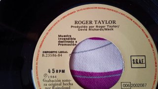 Roger Taylor - Man on Fire 7" 🇪🇦 PROMO