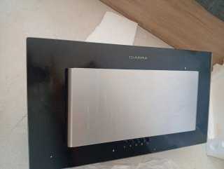 Campana extractora CIARRA negra y plateada