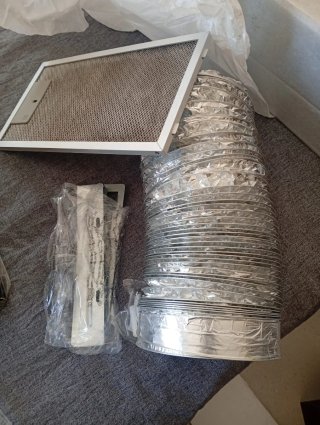 Campana extractora CIARRA negra y plateada