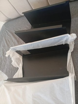 Campana extractora CIARRA negra y plateada