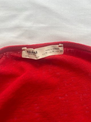 Top halter Pull&Bear rojo talla M