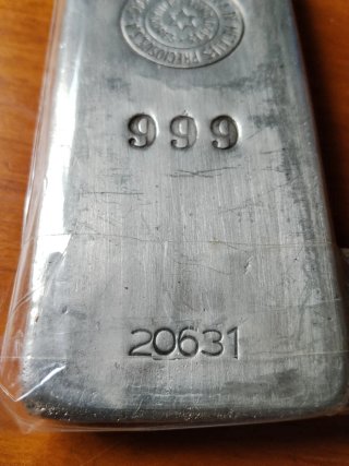 Moneda Plata 1000 gramos