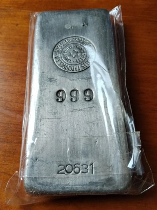Moneda Plata 1000 gramos