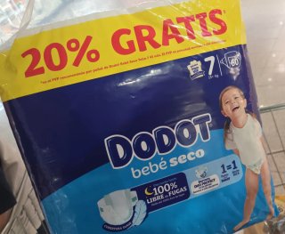 Pañales Dodot Bebé Seco Talla 7