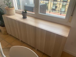 Aparador IKEA efecto roble