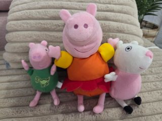 Lote 3 peluches Peppa Pig
