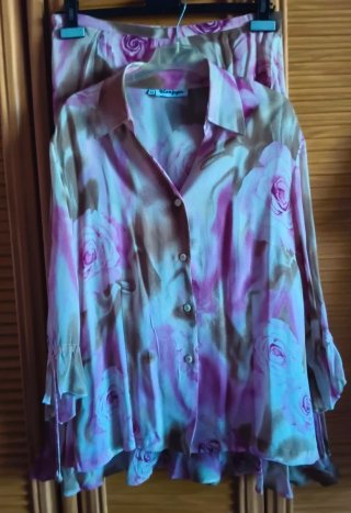 Conjunto El Corte Inglés floral talla 42