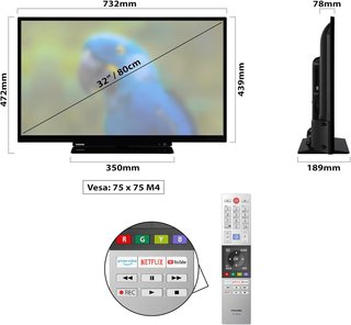 Toshiba 32L3163DG Smart TV 32" Full HD