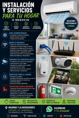 Servicios en hogar, oficina y comunidad de vecinos
