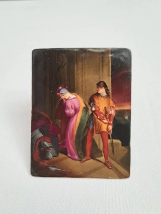 Placas porcelana pintada S.XIX