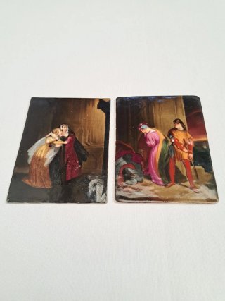 Placas porcelana pintada S.XIX