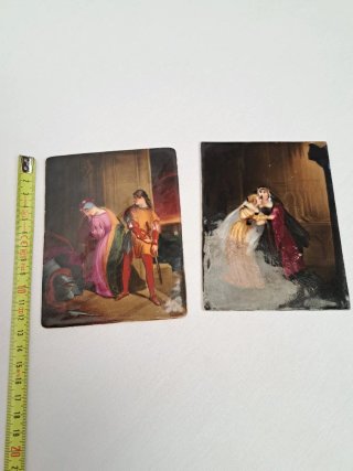 Placas porcelana pintada S.XIX