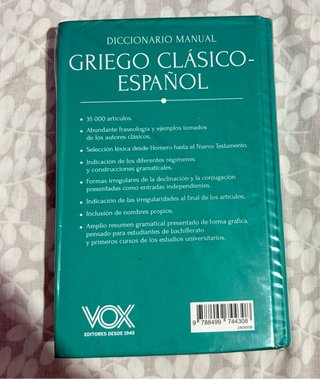 Diccionario manual griego clásico-español