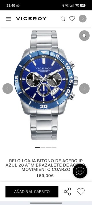 Reloj Viceroy Cronógrafo WR 200M Nuevo