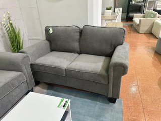 Sofá 3+2 plazas gris tela