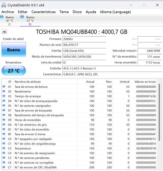 Disco Duro Externo Toshiba 4TB Canvio Basics