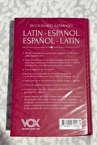 Diccionario ilustrado latín-español/ español-latín
