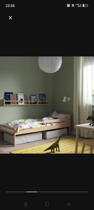 Cama infantil IKEA madera + COLCHÓN