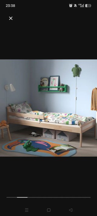 Cama infantil IKEA madera + COLCHÓN