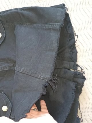 Falda pantalón vaquera negra