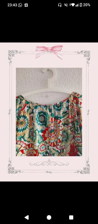 Blusa estampada manga larga
