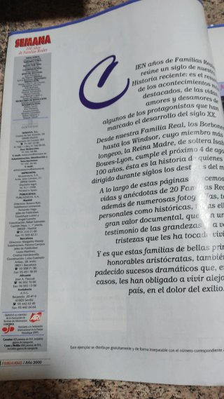 Especial revista semana 100 años familias reales