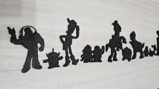 Decorazione Toy Story in PLA nero