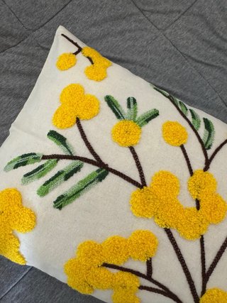 Fundas de cojín con flores amarillas 30x50