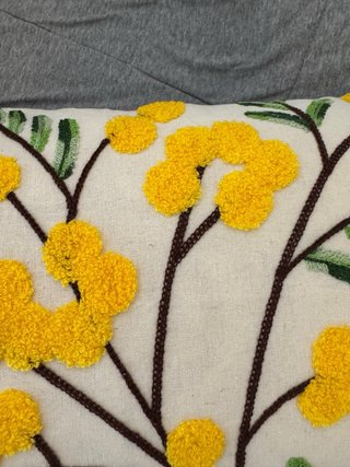 Fundas de cojín con flores amarillas 30x50