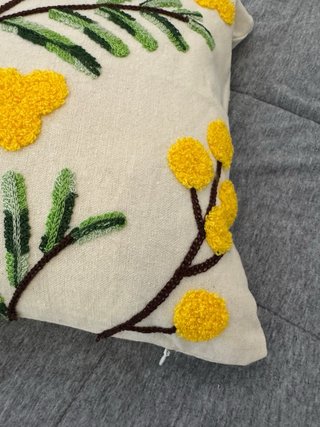 Fundas de cojín con flores amarillas 30x50