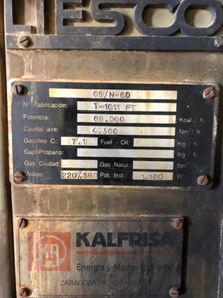 Caldera industrial gasoil DIESOTHERM
