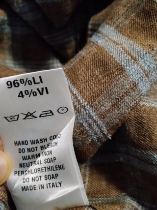 Camicia Poggianti 1958 a quadri marrone/grigio