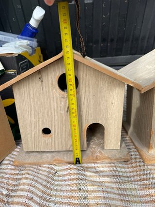 Casitas para pájaros de madera (2 unidades)