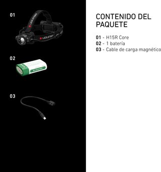 Ledlenser H15R Core linterna frontal potente