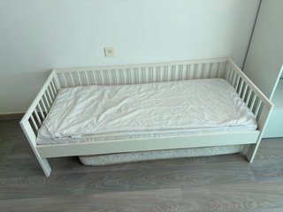 Cama infantil IKEA GULLIVER 70x160 cm – Blanca