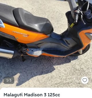 Moto Scooter Naranja Automática