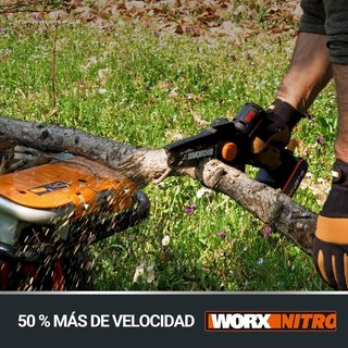 - WORX mini motosierra batería portátil jardín