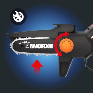 - WORX mini motosierra batería portátil jardín